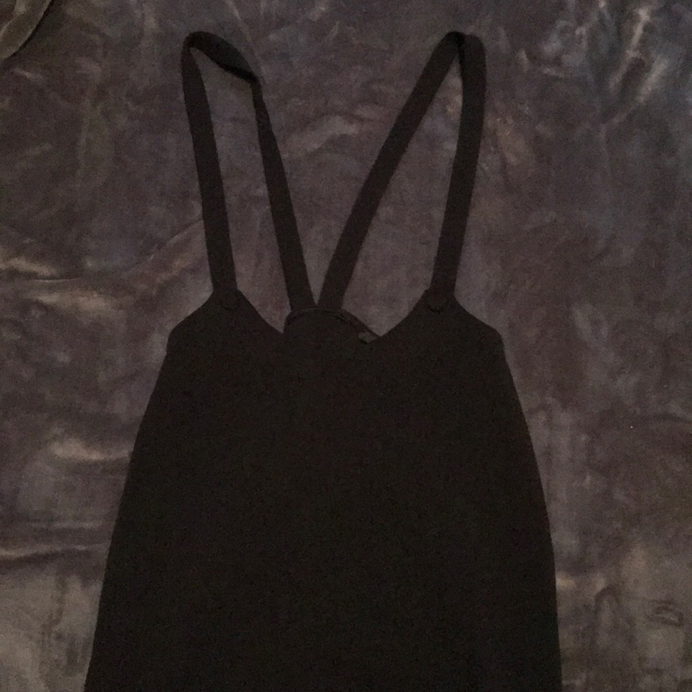 Black overall skirt